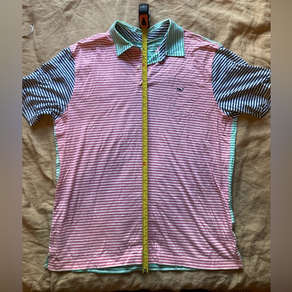 Vineyard Vines Pima Cotton Multicolor Polo Men’s Medium Preppy - Picture 3 of 5